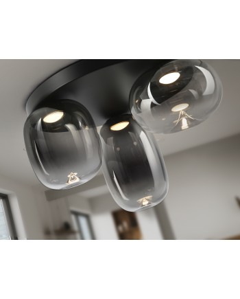 ONICE- PLAFON 3L NEGRO-SMOKE